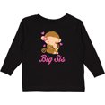 thumbnail image 3 of Inktastic Big Sis Monkeys Girls Long Sleeve Toddler T-Shirt, 3 of 5