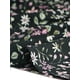 thumbnail image 5 of Faldas de mujer Inspire Chic con cintura elástica, en línea A, con volantes en capas y estampado floral, falda midi negra floral 3XL, 5 of 6
