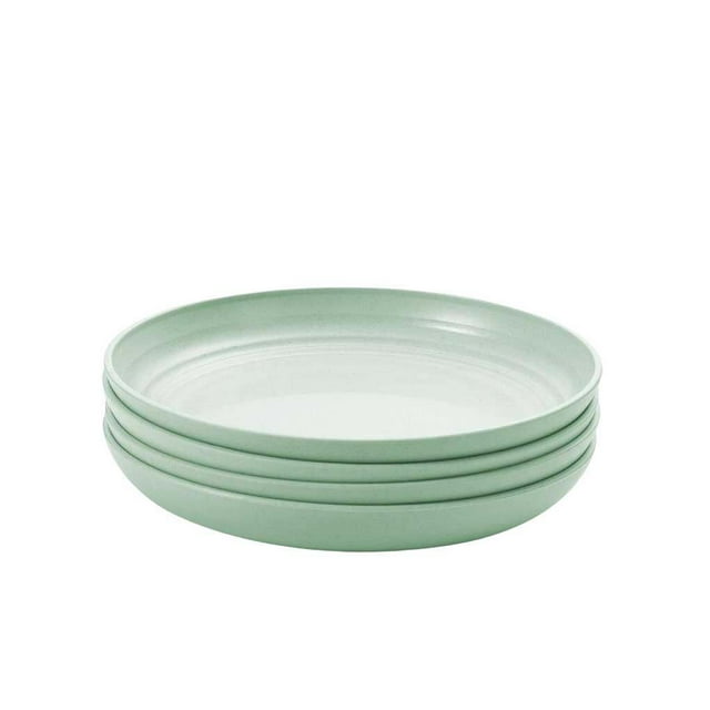 Toystoory Paquete de 4 platos de plástico para comida, para cena, hogar, Hotel, comedor, Bar, cocina, vajilla, reutilizable, lavable, para Kits de desorden para acampar