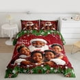 thumbnail image 2 of Homewish Santa Claus 3 Pieces Queen Comforter Set for Children Kids Teens,Merry Christmas Ultra Soft Bedding Sets,Happy Xmas Bedding Comforter Set,Breathable Home Decor,Reversible, 2 of 8