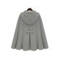 thumbnail image 2 of Chaqueta de lana de invierno a la moda, Poncho con capucha para mujer, cazadora de Cachemira suelta, capa de mezcla de lana, prendas de vestir, 2 of 4