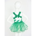 thumbnail image 4 of CHICTRY Little Girls Sequins Christmas Dance Dress Stripes Tutu Leotard Dress Green-A 6, 4 of 6