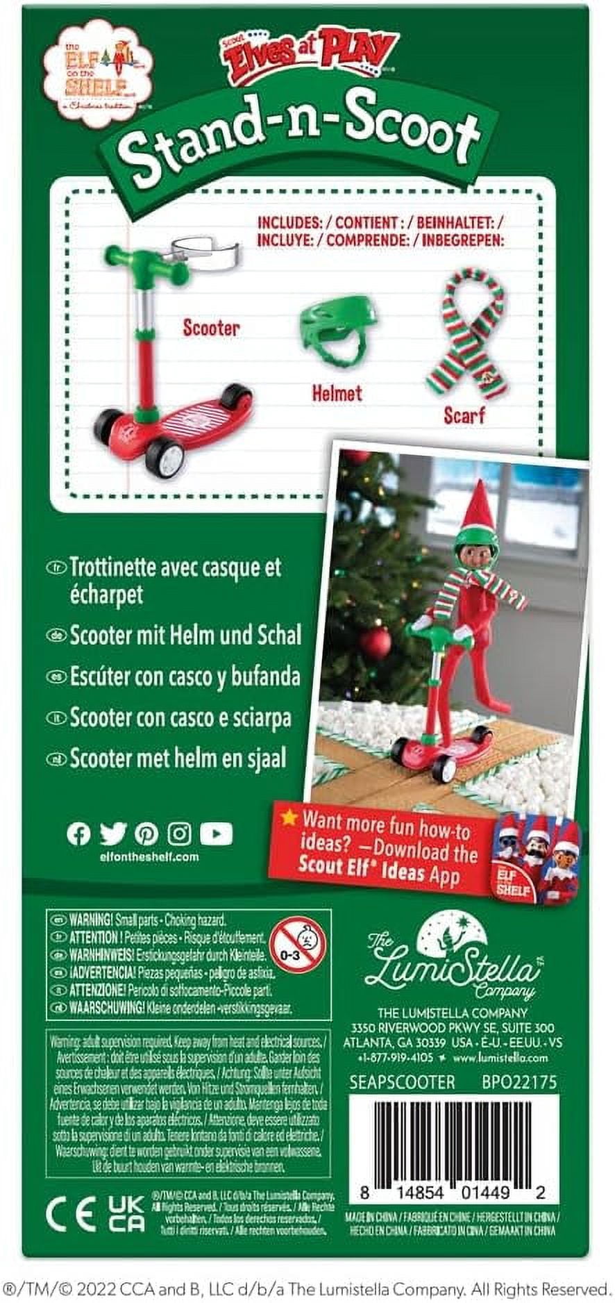The Elf on the Shelf Scout Elves at Play Standing Scooter, Includes Helmet and Scarf