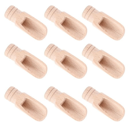 

Wooden Salt Spoons Kitchen Spoons Condiment Spoons Salt Spoons Small Wooden Spoons9pcs Mini Wooden Spoons Multi-functional Tea Spoons Coffee Spoons for Home
