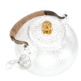 thumbnail image 3 of Tetera De Vidrio 700Ml Estilo Antiguo Tetera De Vidrio De Borosilicato Transparente Apariencia De Cristal Tetera Resistente A Altas Temperaturas Con Mango De Cobre Envuelto Filtro De Acero Inoxidable Guardurnaity HA019450-00, 3 of 6