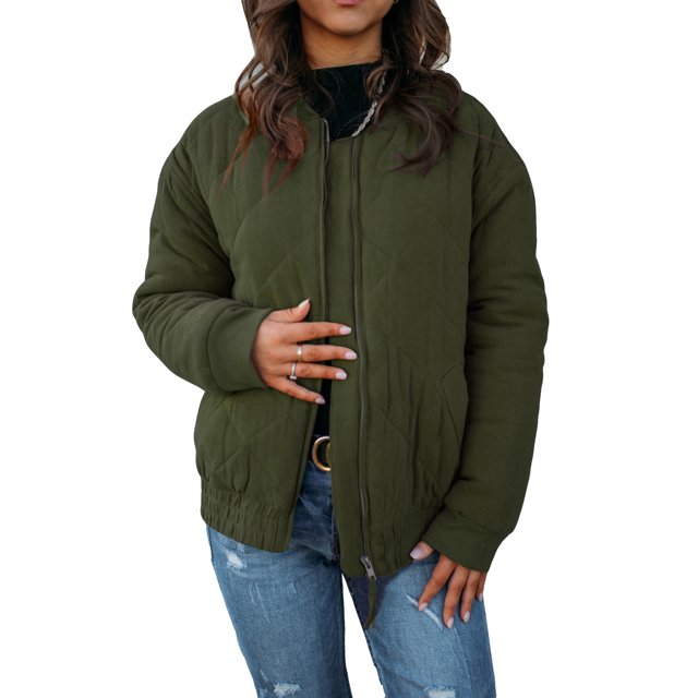 REDHOTYPE Women's Button Long Sleeve Brushed Jacket Coats with Pockets