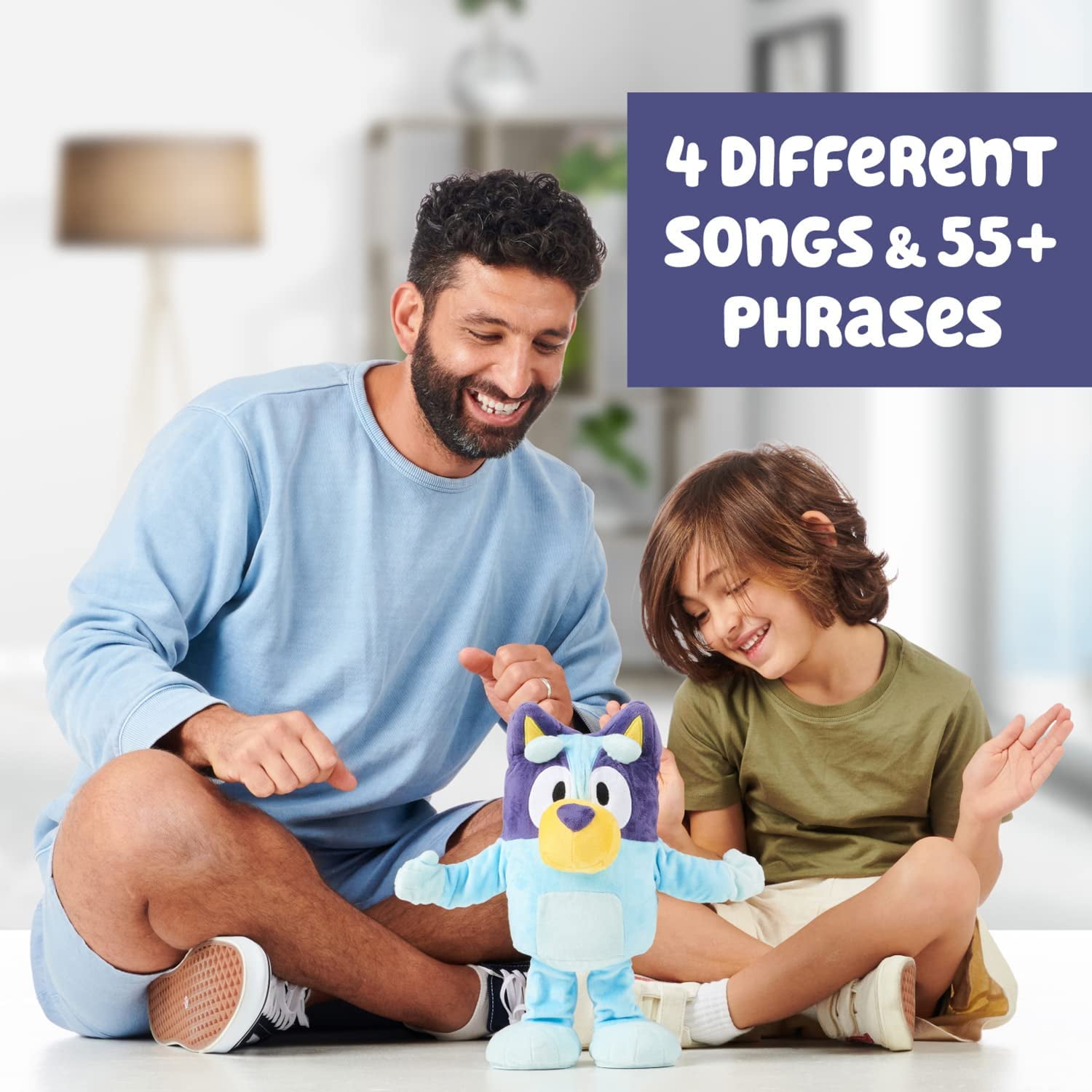 Bluey, Dance and Play 14 inch Animated Plush with Phrases and Songs, Preschool, Ages 3+