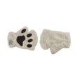 thumbnail image 1 of Guantes cálidos de garra de gato de felpa de medio dedo para mujer de invierno (beige) 1 par (yu-1) LingWen 8390605169779, 1 of 1