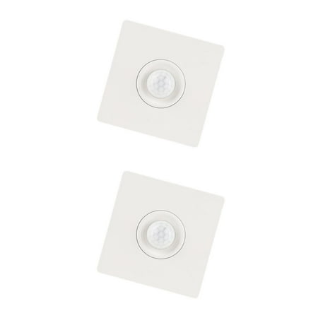 

Pero pio 220V Automatic Infrared PIR Body Sensor Switch Wall Mount LED Night Light 8.60*8.60*2.00cm 2PCS