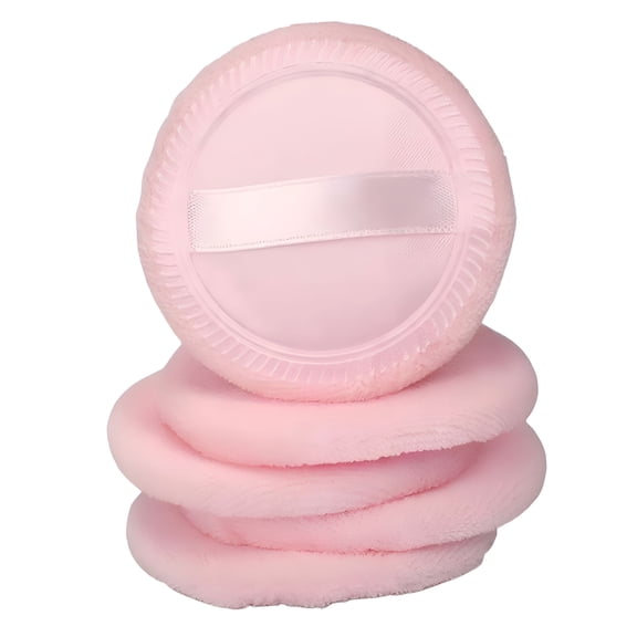 RAGUPEL Organic Cotton Reusable Makeup Pads 5Pcs Round Cotton Powder Puff Makeup Puff Compact Pads Cotton Cosmetic Types Makeup Tool