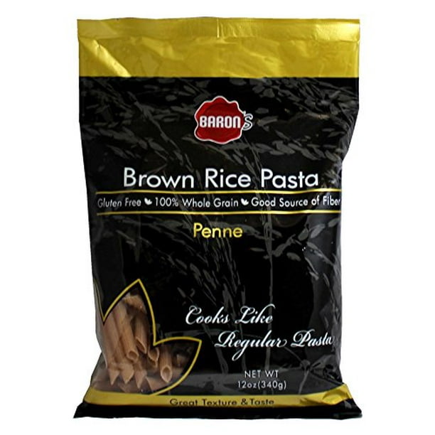 Baron's Kosher 100 Whole Grain Brown Rice Pasta Gluten Free Penne 12