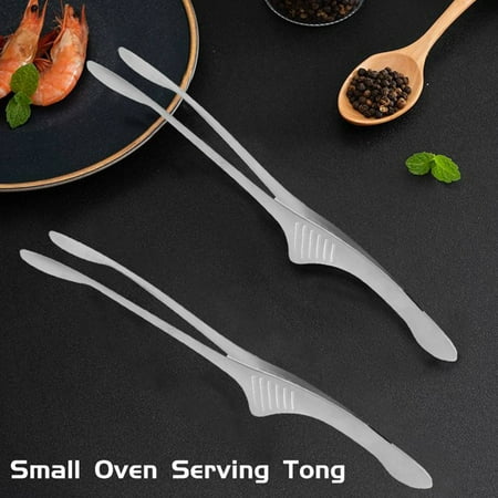 

Small Oven Serving Tong Stainless Steel Grill Tongs Korean Japanese BBQ Tongs Kitchen Tongs for Cooking Small Oven Serving Tong 4Pcs