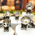 thumbnail image 2 of Keychain Key Holder Cartoon Eye-catching Fine Texture Fade-resistant Delicate Craftsmanship Bag Decor Easy-carrying Lovely Astronaut Keychain Pendant Car Decor, 2 of 6