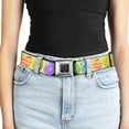 thumbnail image 5 of Buckle-Down Belt, Seatbelt Buckle Belt, Easter Eggs Decorated Eggs Yellow Multi Color, 34 to 52 Inches, 5 of 9