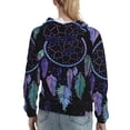 thumbnail image 7 of Kdxio Dreamcatcher With Colorful Feathers Print Womens Oversized Hoodies Sweatshirts Hooded Pullover Tops Sweaters Casual-X-Large, 7 of 7