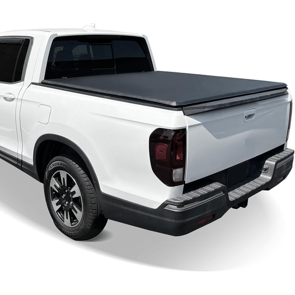 HUANG Soft Roll-Up Tonneau Cover for 2017-2026 Honda Ridgeline Fleetside - 5 ft Bed (Not Stepside)