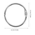 thumbnail image 2 of KAKOWELY flash card rings 50Pcs Flash Card Rings Buckle Rings Buckle Gifts Card Loose Leaf Rings Buckle for Diy1.18"X1.18"X0.12", 2 of 4
