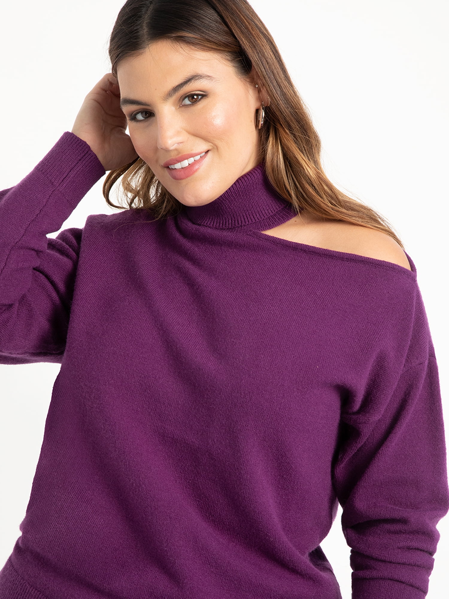walmart women's plus sweaters