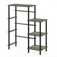 thumbnail image 2 of Furinno Turn-N-Tube Toolless Kitchen Storage Shelf Tall, French Oak Grey/Black, 2 of 6