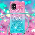 thumbnail image 4 of Funda para Samsung Galaxy A51 5G Brillantina Líquida Divertida Reluciente y con Cristales en Movimiento Cuerpo Cruzado con Cordón Ajustable, 4 of 5