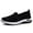 Black, variant on Wovix Women's Slip-On Walking Tennis Shoes Low Top Comfortable Casual Travel Work Driving Sneaker Basic Lightweight Breathable Casual Shoes Daily