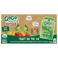 thumbnail image 3 of Organic Applesauce and Fruit Puree, Variety Pack, Apple, Strawberry & Banana, 3.2 oz (Pack of 12), Unsweetened Organic Fruit Snacks for Kids, No Gluten, Nut & Dairy, BPA Free Pouches, 3 of 5