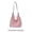 Pink, variant on Women Knitted Fabric Handwoven Shoulder Bag Large Capacity Boho Crochet Beach Bags Summer Hobo Handbag for Travel Shopping Work Daily Use (White)