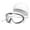 black and white#3544🎶, variant on Adult Swimming Goggles Set | Large Frame High Definition Polycarbonate Lens | Leakproof Soft Fit | Includes Earplugs | Clear Vision Sports Equipment for Pool Training