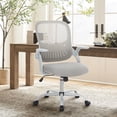 thumbnail image 2 of edx Ergonomic Office Desk Chair, Mesh Cover with Flip up Arms, Lumbar Support for Home Office, Grey, 2 of 8