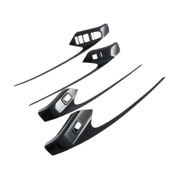 Accesorio de protección interior del coche Strade Fareast Limited Fibra de carbono Cubierta decorativa negra Estilo B