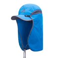thumbnail image 1 of AONIJIE Dual Purpose Removable Foldable Sun Cap with Neck Flap, Sun Protection Breathable Mesh Shawl Cap(A#Blue), 1 of 6