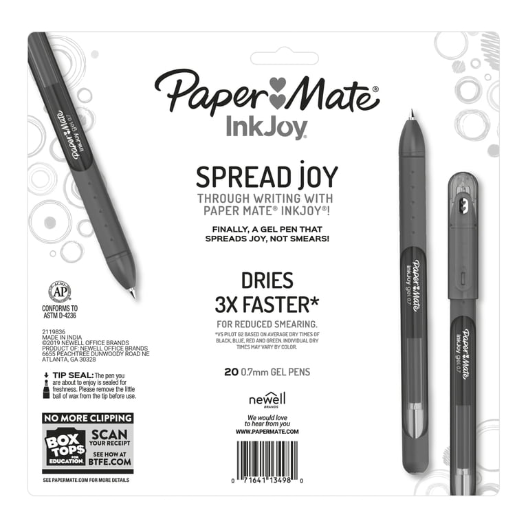 JAM Paper Red Gel Pen - 0.7mm Tip, Smooth Writing, Smudge Resistant - Sold Individually