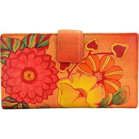 - Women's ANNA by Anuschka Leather Two Fold Organizer Wallet 1833 6.75
