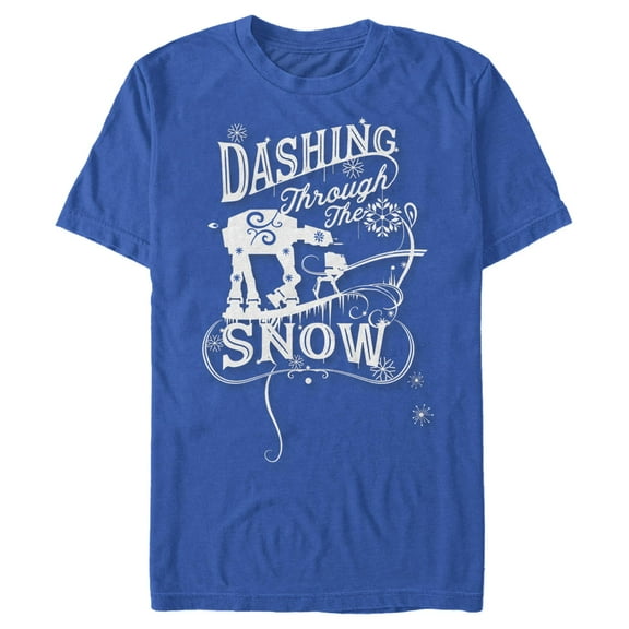Men's Star Wars: A New Hope Christmas AT-AT Dashing Through the Snow Graphic T-Shirt