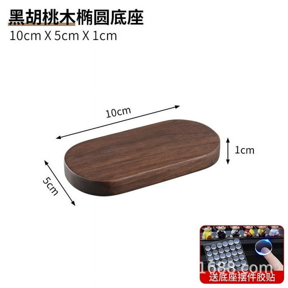 Small Wooden Display Stand Perfect for Figurines, Aromatherapy, and DIY Models, Wood Tray for Home Decor