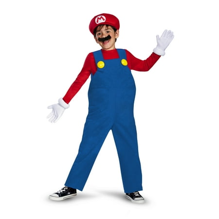 Disguise Boy's Nintendo's Super Mario Brothers Deluxe Costume Small 4-6