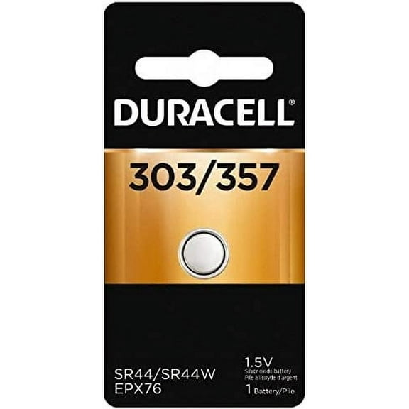 Duracell 1.5V Silver Oxide 303/357 Watch/Electronic Battery - Single Pack