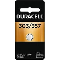 Duracell 1.5V Silver Oxide 303/357 Watch/Electronic Battery - Single Pack