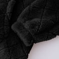 thumbnail image 3 of SWSMCLT Women's Fuzzy Hoodie Hooded Fleece Sweatshirt Plush Winter Warm Long Sleeve Cute Hood Pullover Pj Pajama Tops Cold Weather Black Small, 3 of 5