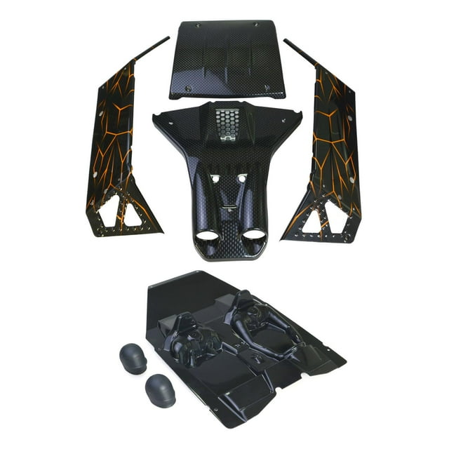 Kit de carrocería de coche RC de alta simulación para coches de carreras RC ZD Racing DBX7 1/7 Fibra de Carbono Gris