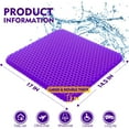 thumbnail image 3 of AOLIGO Gel Seat Cushion for Long Sitting - Thick & Extra Large, Gel Cushion for Wheelchair Soft, Gel Chair Cushion Comfy, Gel Car Seat Cushion Breathable, Gel Seat Cushion for Office Chair & Hip Pain, 3 of 11