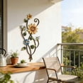 thumbnail image 5 of Metal Sunflower Wall Decor with Bee 3D Colorful Outdoor Wall Art Fence Decorations for Patio Metal Flowers Wall Hanging Ornament for Garden Porch Living Room Balcony Farmhouse, 5 of 8