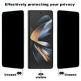 thumbnail image 2 of KIQ 2 Pack Privacy Full Cover Tempered Glass for Samsung Galaxy Z Fold4, 2 of 5