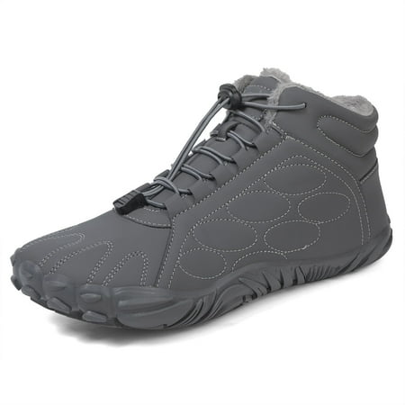 

Ediodpoh Couples Winter Lace up Snow Boots Warm And Comfortable Boots for Men And Women Womens Booties Grey 7.5