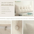 thumbnail image 6 of ANMINY Headboard Pillow, Teddy Velvet Fabric, Bed Rest Reading Pillow, Removable & Washable Cover, Daybed Wedge Pillow for Twin Beds, 6 of 9