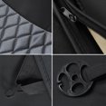 thumbnail image 5 of 5 Seats Leather Car Seat Cover Waterproof for 2009-2021 Dodge Ram 1500 2010-2021 2500 3500, Full Set Front&Rear Covers, Gray, 5 of 10