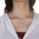 thumbnail image 2 of collar unisex creativo con colgante en inglés "Déjame contarte un secreto", cadena para suéter, regalo navideño, decoración para mujeres y hombres (plata), 2 of 5