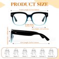 thumbnail image 3 of Sunier Clear Lens Glasses for Women Trendy Eyewear Non Prescription Eyeglasses UV400 Protection, 3 of 6