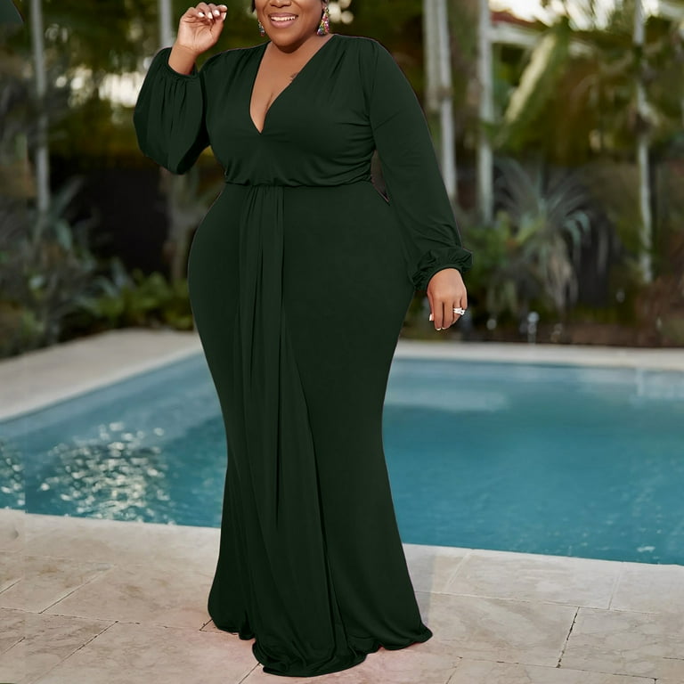 Mother of The Bride Dresses plus Sizes Womens Plussize Solid Color