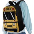 thumbnail image 4 of Jeiento School Bus Backpacks for Girls Boys Primary School Bags 17inch Book Bag Student Backpacks with Side Pocket Yellow Teens Daypack Light Weight Laptop Bags, 4 of 6